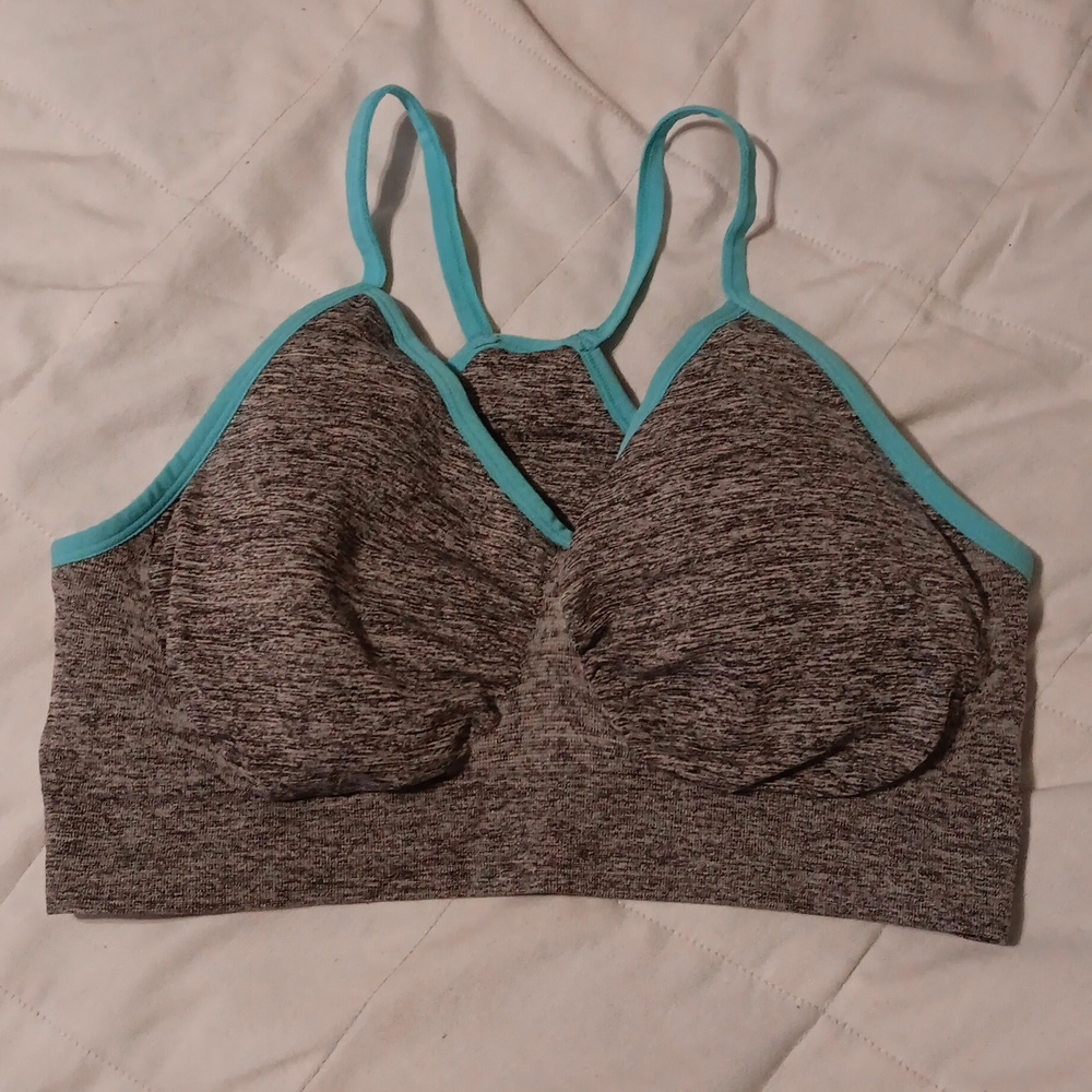 XXL AK gray sports bra